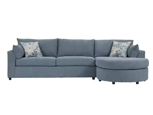 Image: Dexter 2-Piece Sectional w/ Round Chaise